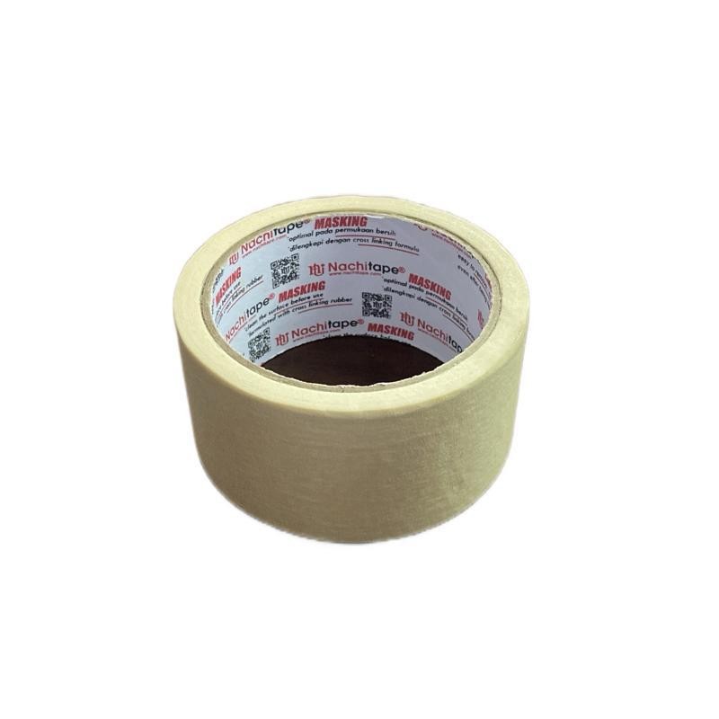 

Masking Tape Nachi 2 Inch x 20 Yard – Lakban Kertas Original untuk Cat Tembok, Finishing, Penandaan, Tulis