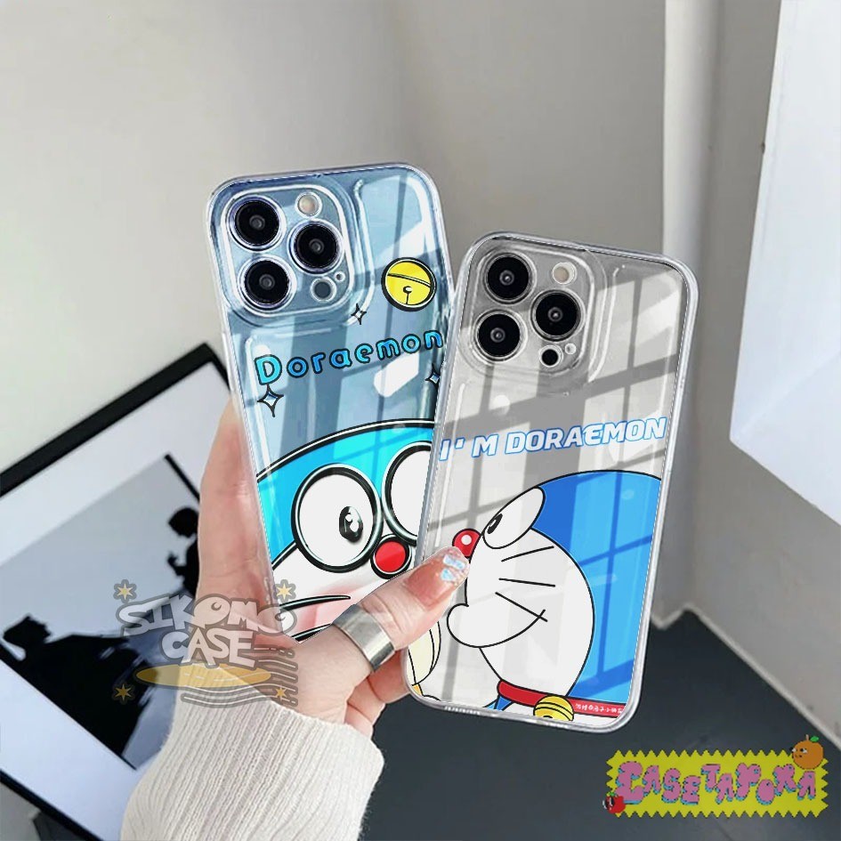 SOFTCASE BENING PREMIUM GLOSSY CLEAR CASE FOR REDMI 14C 13C 12C 10C 10A 9C 9A CASE MOTIF DORAEMON 1