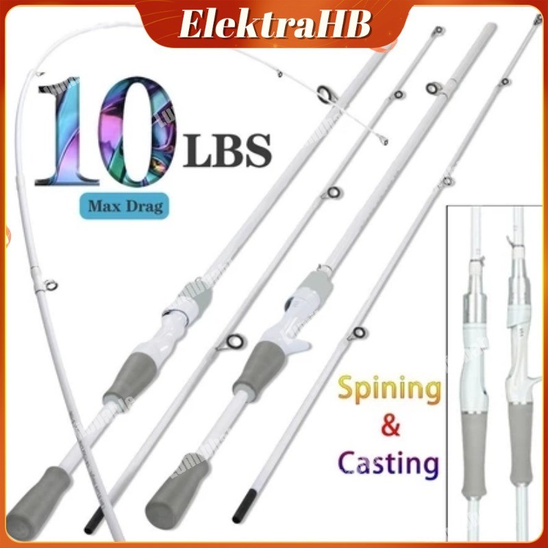 Joran Laut Carbon Full Material - Kapasitas 10-30lbs, Anti Karat Air Laut & Sensitif Umpan (Panjang 