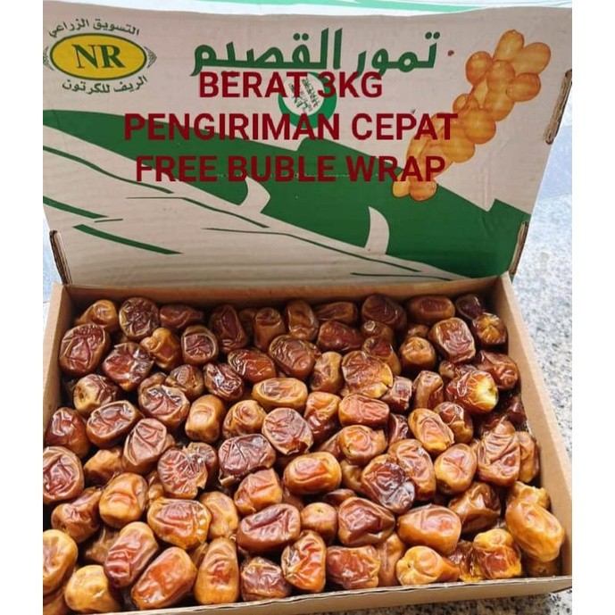 

Kurma Sukari, Kurma Raja 3kg,Kurma Sukari Basah, Berat 3kg