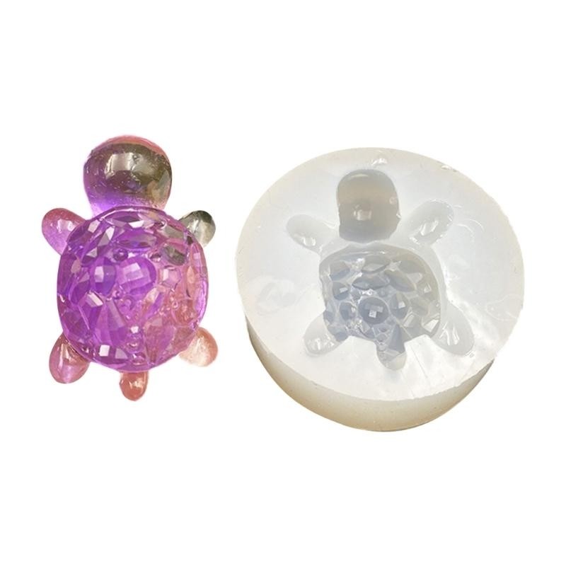 

652F Flexible and Sturdy Silicone Jewelry Ornament Mold For Craft Enthusiasts Creating Detailed Diamonds Turtles Resin Pieces