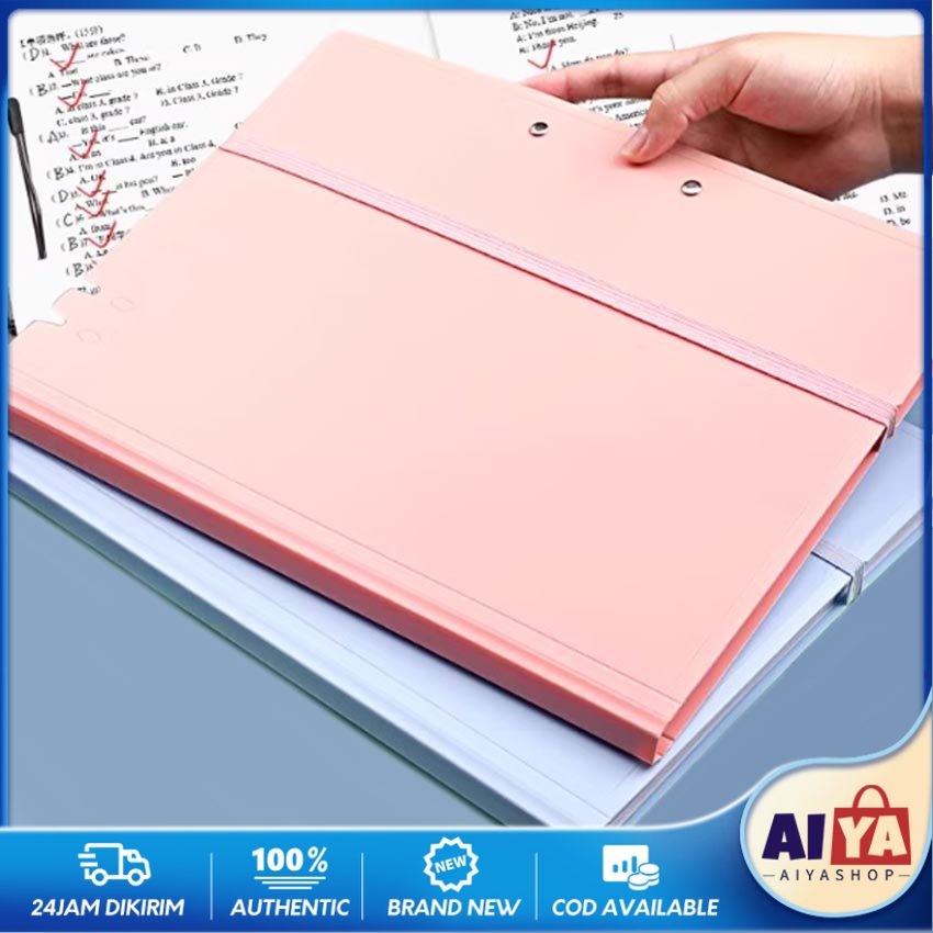 

Clip File A3 / Map Jepit Dokumen Jepitan Penyimpanan Kertas Organizer File Sekolah Kantor Pelajar