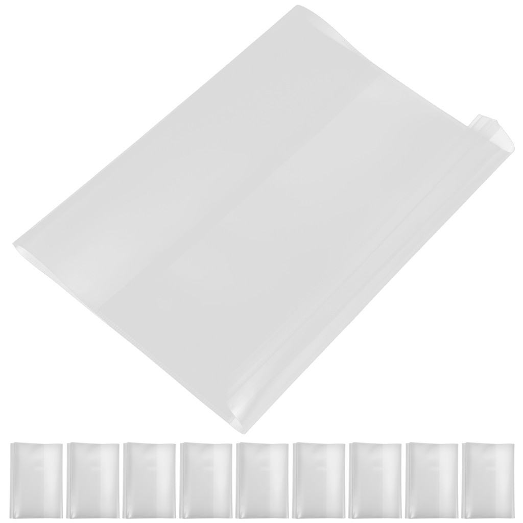 

10pcs A5 Account Book Cover Protection Textbook Clear Sleeve Plastic Covers Books SchoolPp Pupils Notebooks Protection Cover
