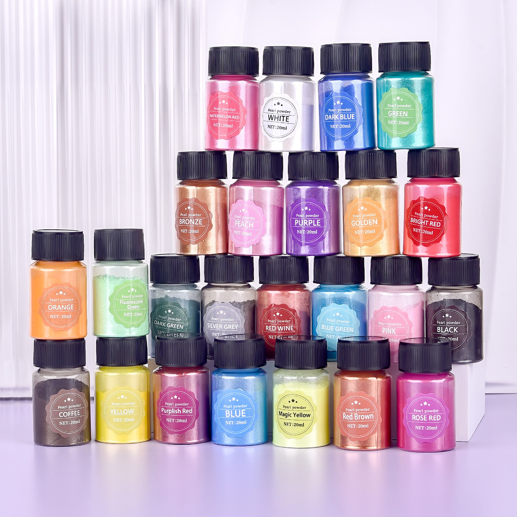 

10g Epoxy Resin Dye Mica Powder Powdered Pigments Set Resin Mica Pearlescent Resin Pearl Box-Packed Micas Colorants