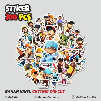 

Terbaru! 50 pcs Stiker Kartun Series Boboiboy Karakter Mix Dekorasi Lucu Kreatif untuk Notebook, Skateboard, HP