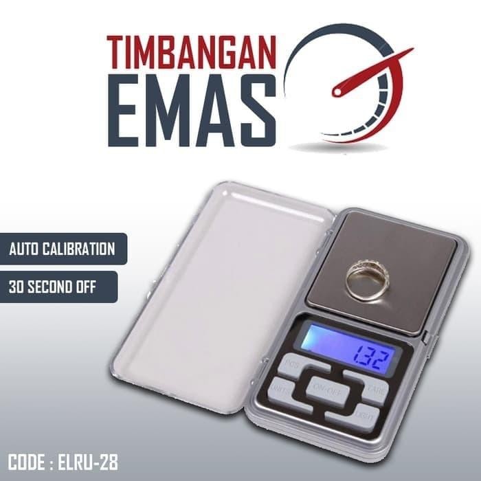 Timbangan perhiasan emas akik digital 200 gram akurasi 0.01 gram - 0.01gram