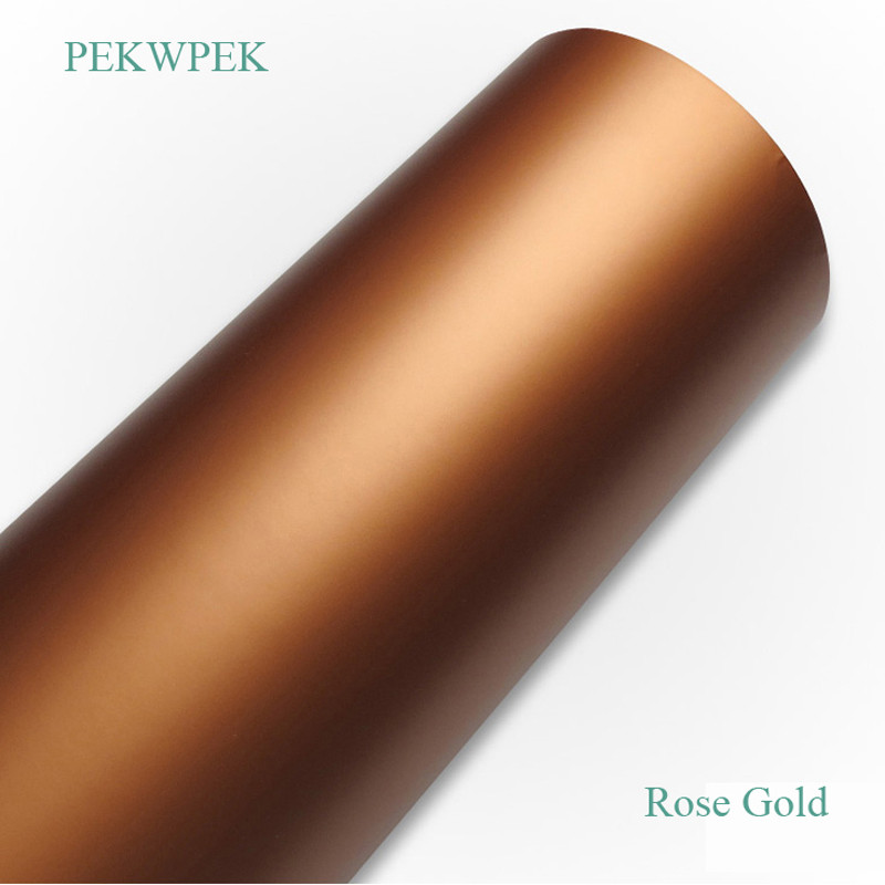 

Matte Rose Gold Self-Adhesive Sticker Brushed Golden Post AD Hand-Decorated Gluey Lettering Paper 15cm 30cm 60cm X 200cm