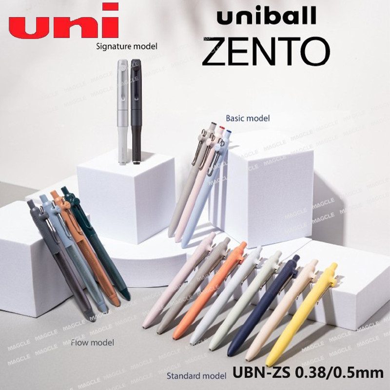 

Uniball ZENTO Gel Rollerball Pens, 0.38/05 Standard Model Quick-Drying Smudge-Resistant Ink Fluent Writing Pen School Acsesories