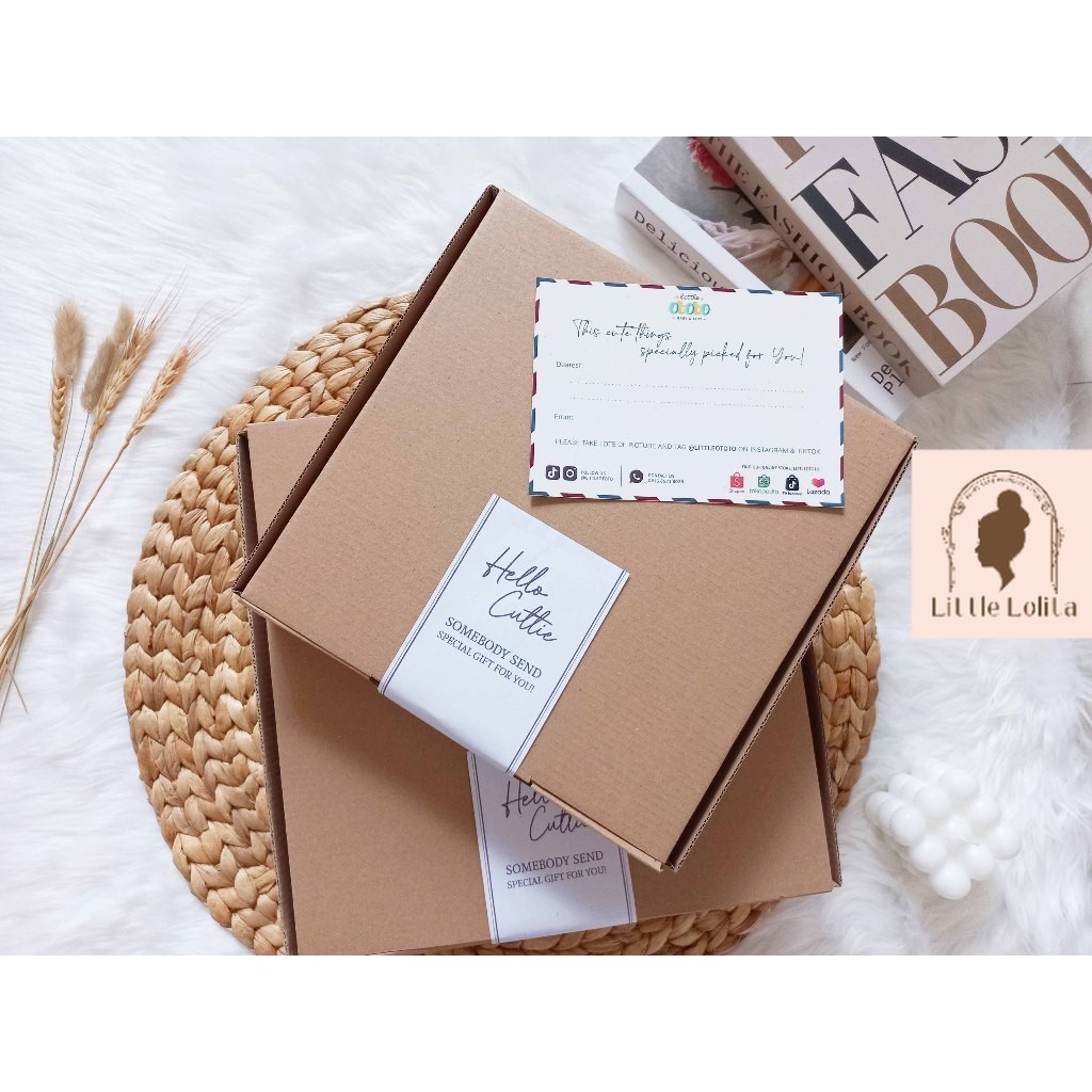 GIFT BOX Free GIFT CARD -  Jasa Packing Kado Box Kardus