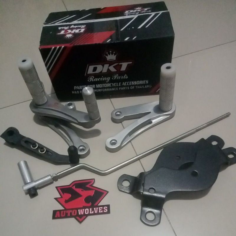 Footstep Underbone DKT RACING PERFORMA Foot Step + Stik Rem Fiz R RR Vega R ZR Rx King Jupiter Z/MX/