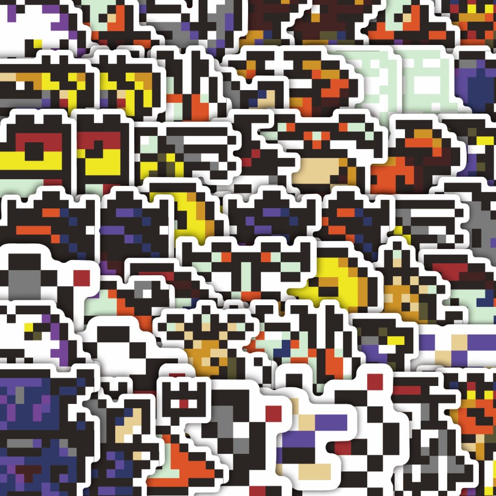 

Stiker Cutting Pack Stiker Pixel Digimon V4 Isi 100Pcs Series Aesthetic Lucu Keren Untuk Koper Bahan Vynil