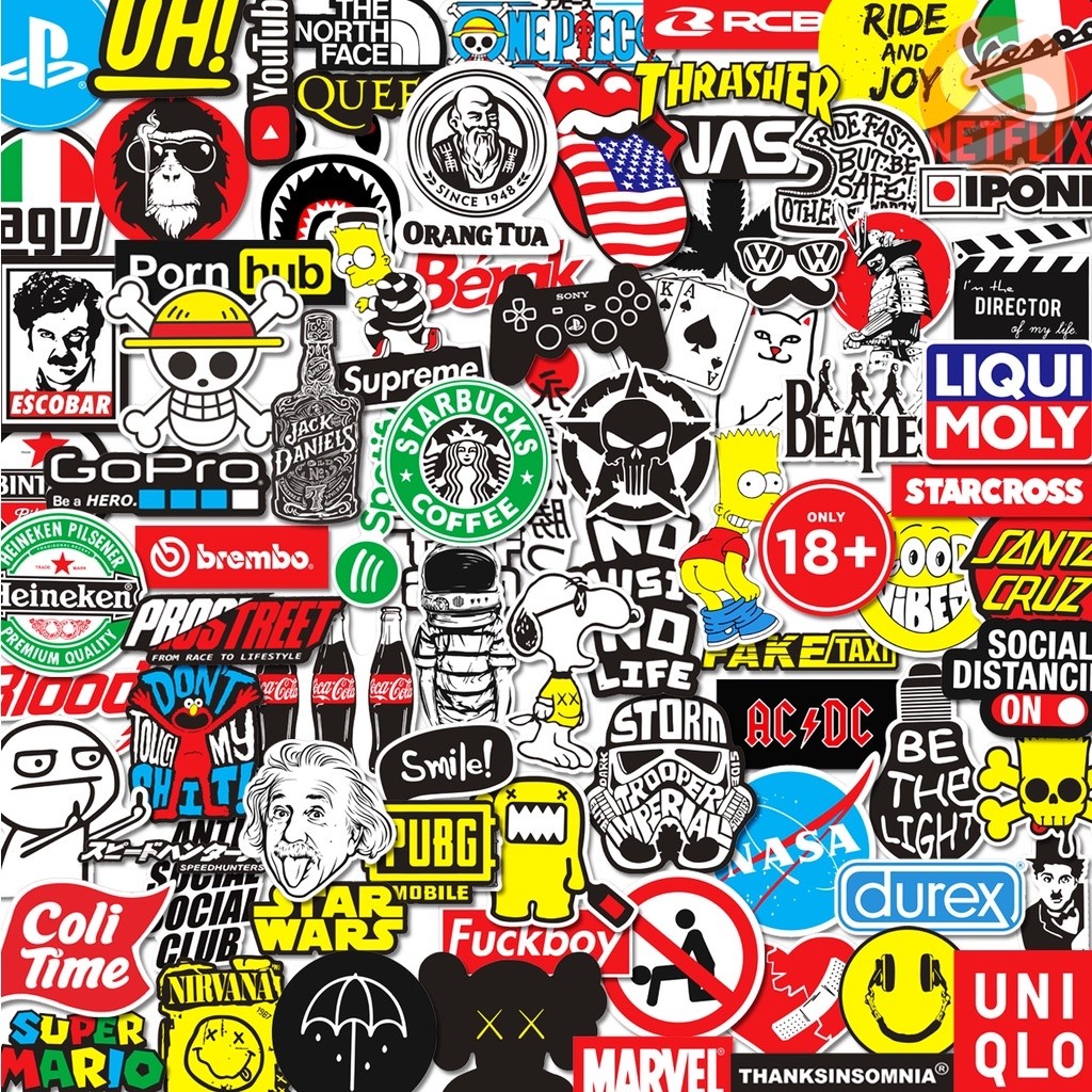

Stiker Pack (25 Pcs) Stiker Laptop Stiker HP Stiker Helm Stiker Motor Stiker Band Stiker Logo Stiker Brand Stiker Aesthetic Stiker Koper Stiker Distro Stiker Keren Stiker Graftact Stiker Anti Air Stiker Anti Luntur Stiker Premium
