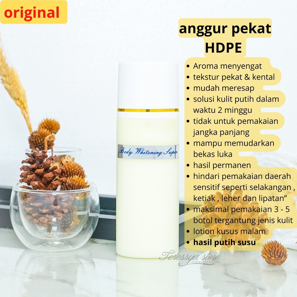 HB SUPER ANGGUR BODY WHITENING MALAM ANGGUR / LOTION MALAM SUPER ANGGUR 004001