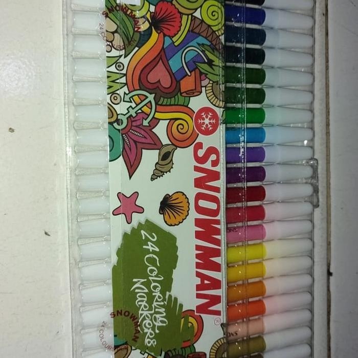 

spidol 24 warna snowman