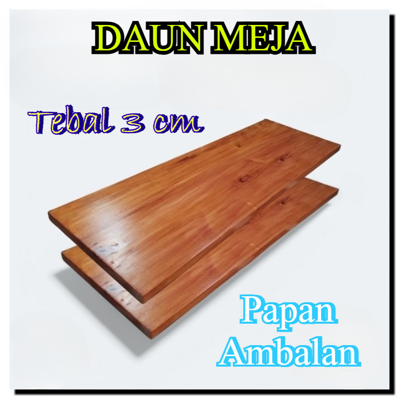 Papan ambalan kayu mahoni daun meja