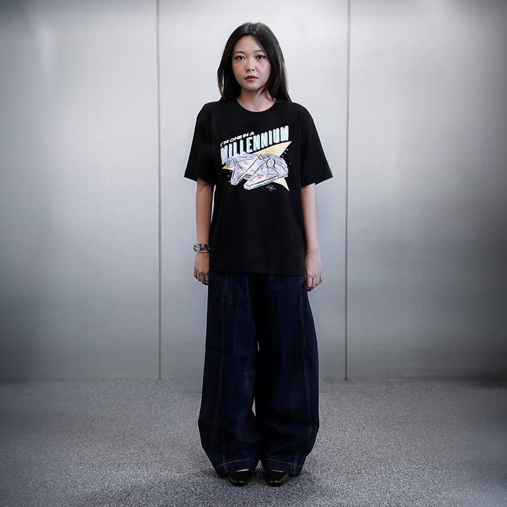 T-Shirt Millennium Disney Star Wars - SALIE | Baju Kaos Pria Unisex Oversize Lengan Pendek Rayon