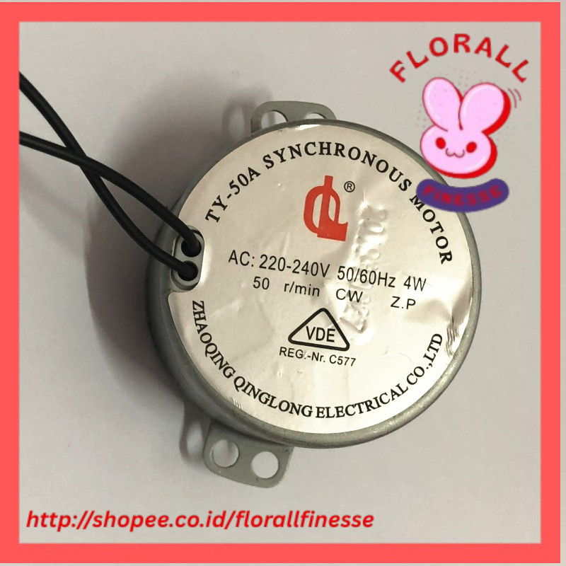 TY-50A barber shop turn lamp small motor, 4W hairdressing turn lamp dedicated synchronous motor mute