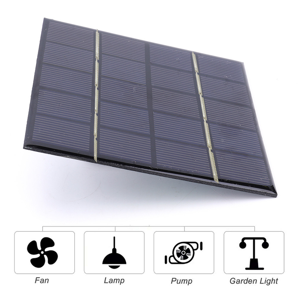 3W 5V Portable Solar Panel Solar Charging Panel Solar Panel Charger for 3.7V Battery 3-5V Battery/Ph