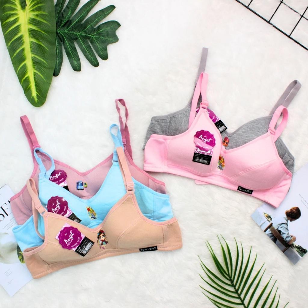 SETENGAH LUSIN (6 PCS) BH AGATHA | SPORT BRA | BH REMAJA BRA LUSINAN 1402 1405