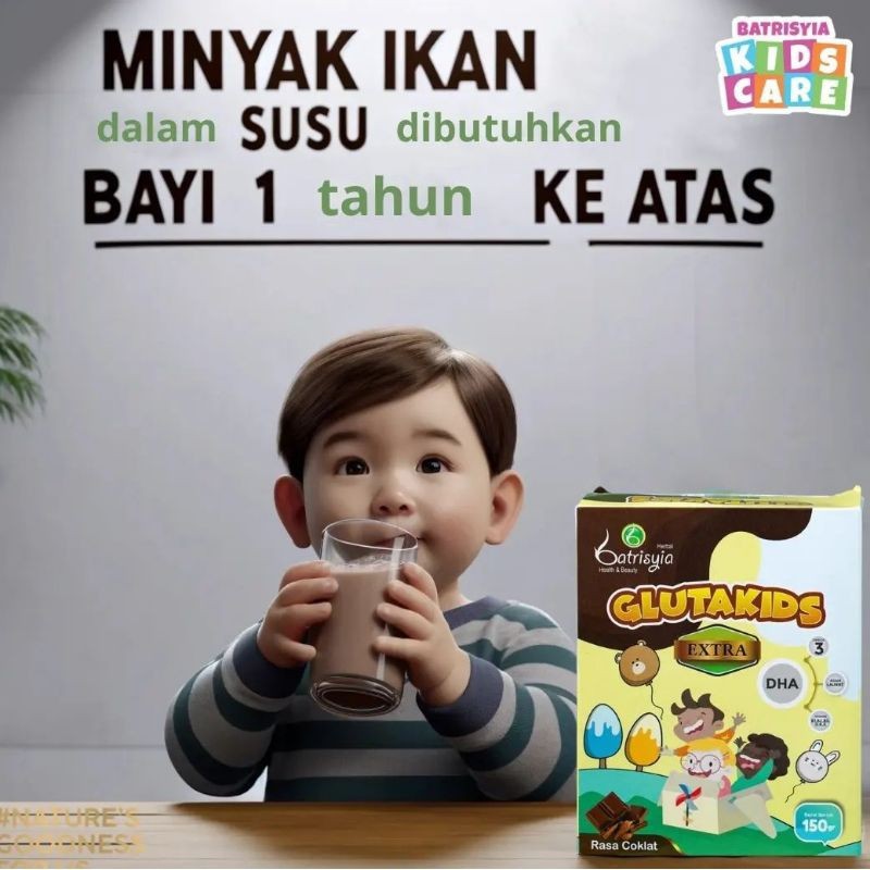 

Batrisyia Glutakids 150g Minuman Kesehatan Anak Rasa Coklat