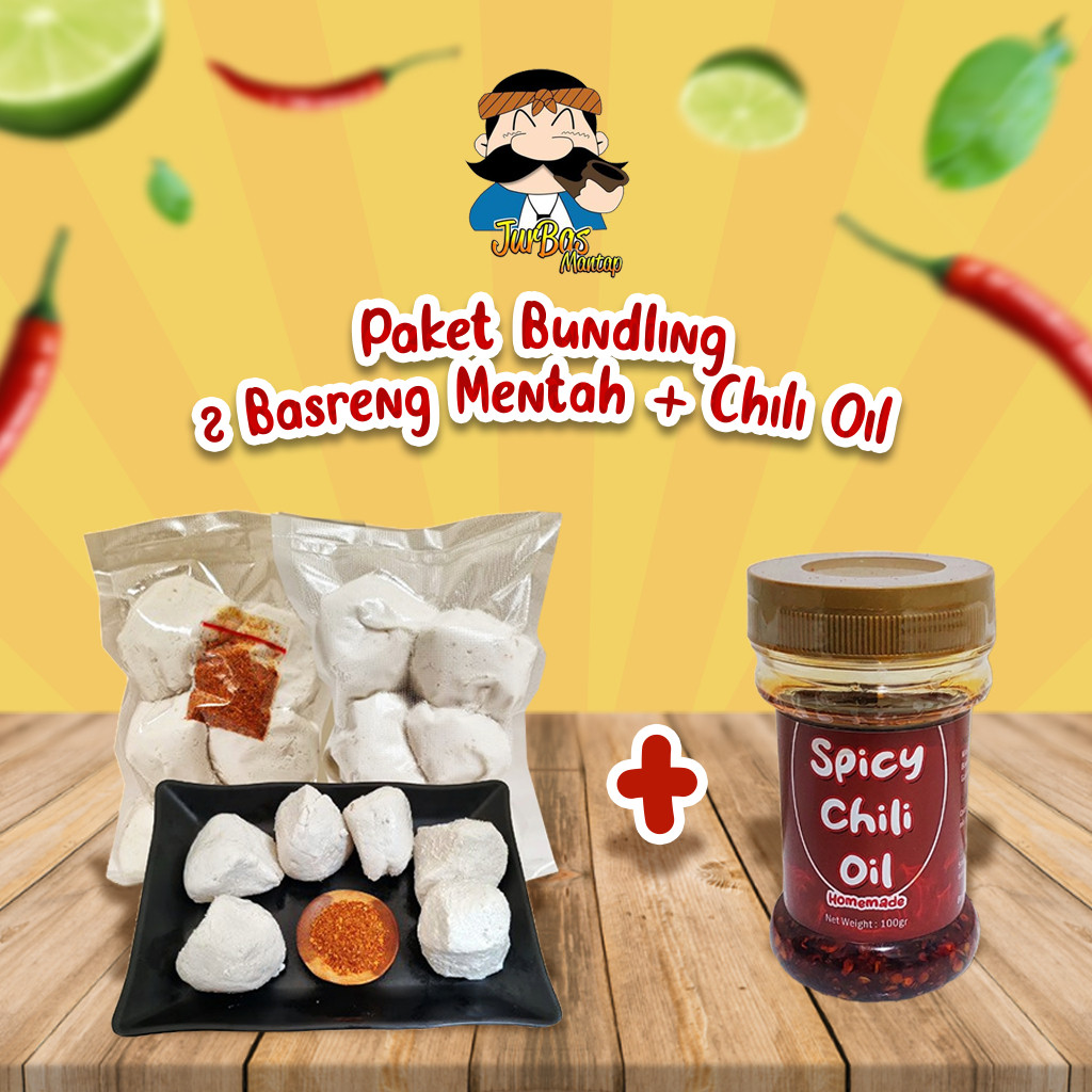 

[ISI 2] Basreng Mentah IKAN + Chili Oil Botol by Juragan Basreng