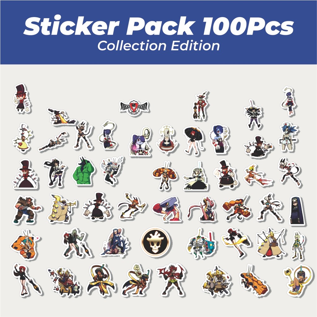 

Hot Stiker Game Series Skullgirls Karakter Mix 1 Lucu Anti Air Stikers Berperekat Waterproof Sticker Decal Buat Motor Helm Buku Journal Koper Casing HP Laptop Botol Minum