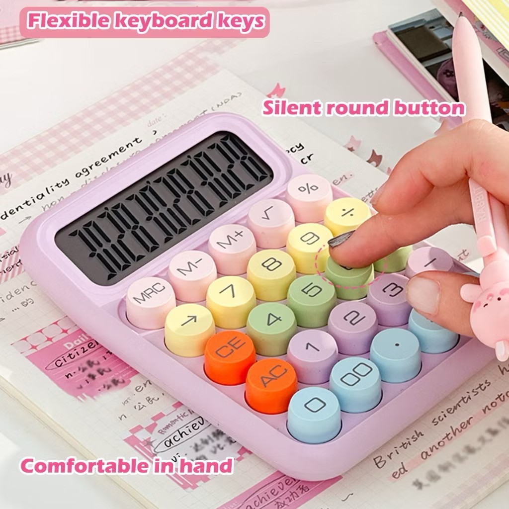 

Kalkulator Lucu , Stationary Kantor Mini Permen 12 Digit - Dapatkan Kebahagiaan dengan Desain Dopamine