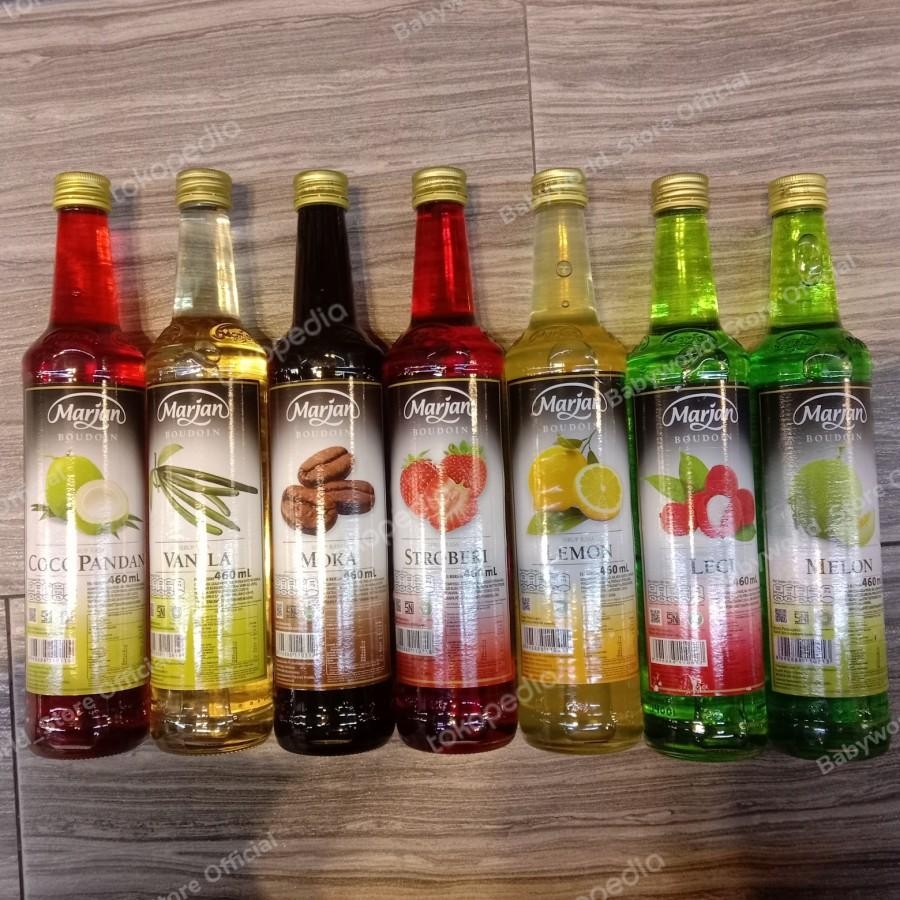 

Marjan Boudoin Sirup Aneka Rasa 460ml Rasa Cocopandan / Vanilla / Moka / Stroberi / Lemon / Leci / Melon / Markisa