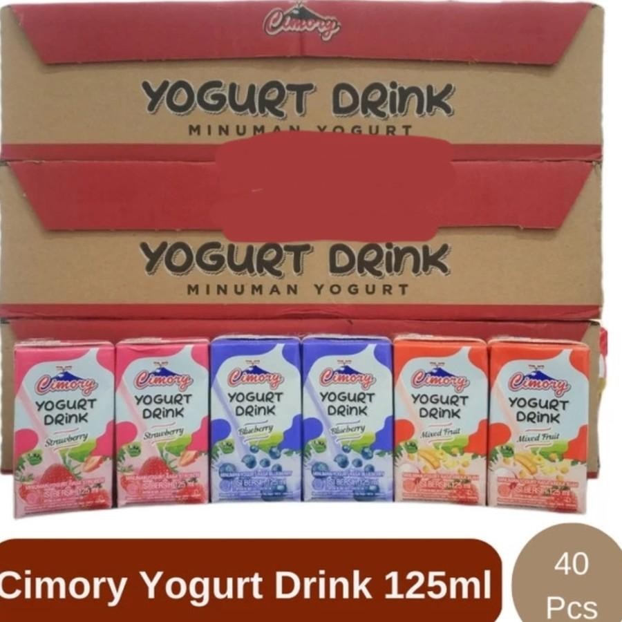 

Cimory Yogurt Drink Mini Per Dus ( 40 x 125ml ) Rasa Strawberry / Blueberry / Mixed Fruit / Mix