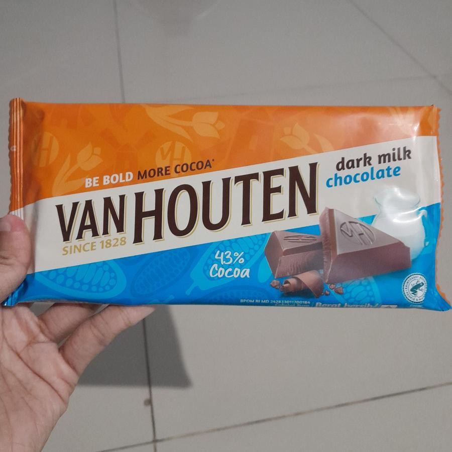

Van Houten DARK MILK CHOCOLATE Coklat IMPORT 140gr