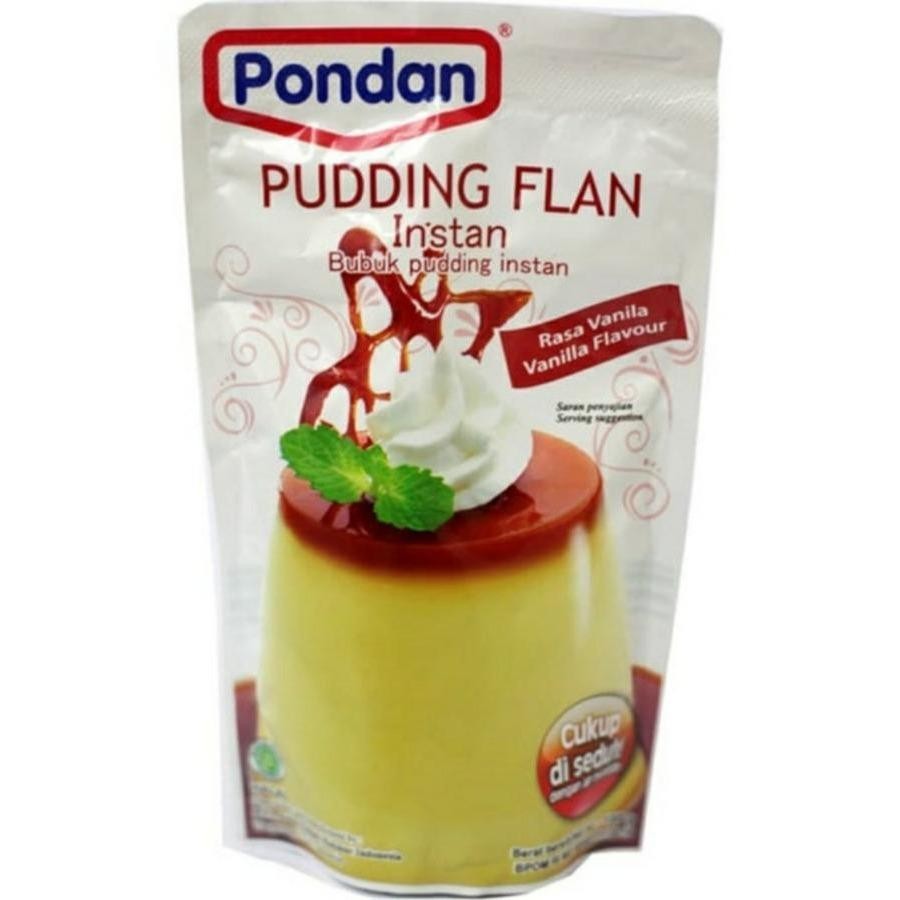 

Pondan Pudding Flan Instan Bubuk Pudding Rasa Vanilla 100gr
