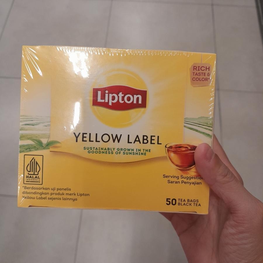 

Lipton Yellow Label Tea Bag Teh Celup isi 50 Bags NON ENVELOPE