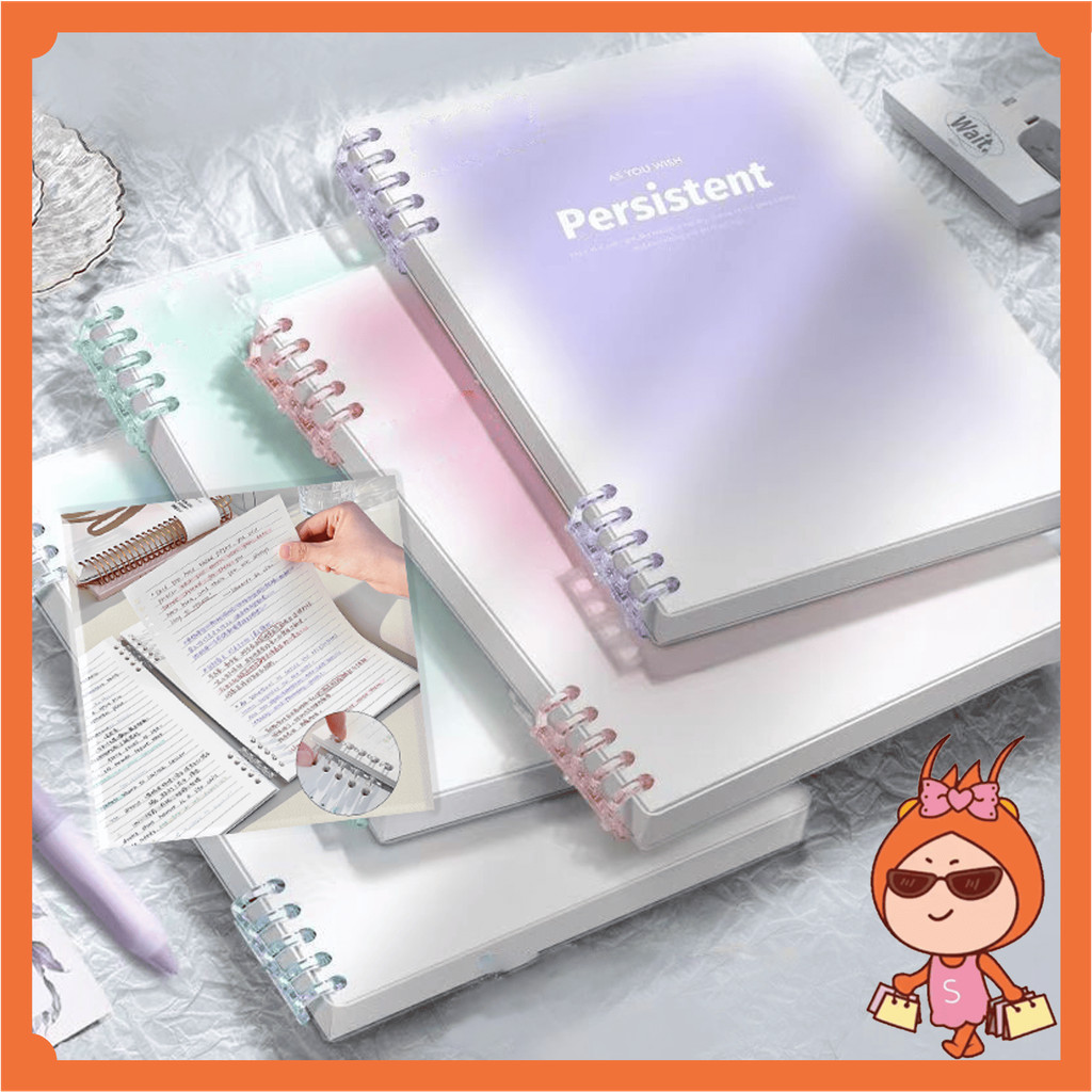 

Reseller Welcome - 6646 Buku Binder / Buku Catatan Lucu / Notebook Loose Leaf Lucu / Buku Tulis Sekolah / Aesthetic Korean Loose Leaf Binder