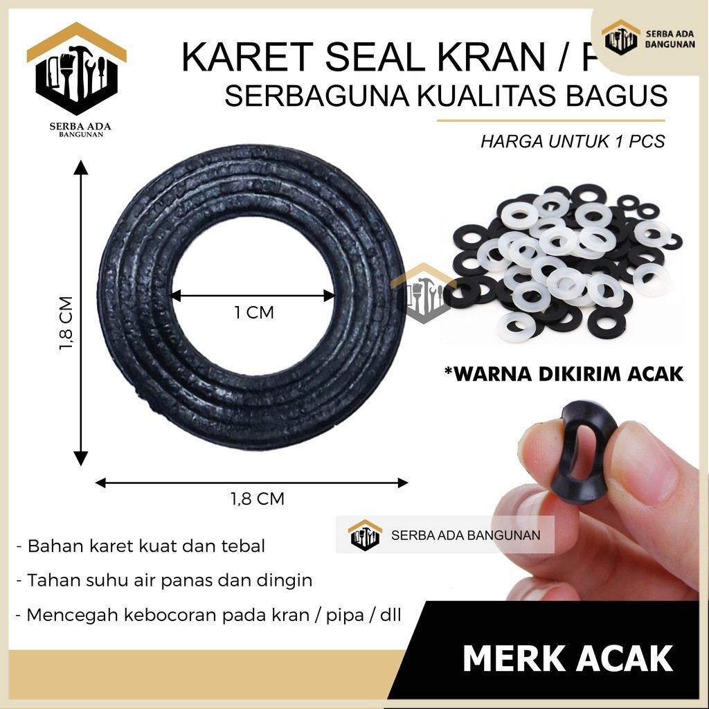 SAB karet seal O ring kran filter keran shower water heater 20mm Karet Seal / Paking Karet Union Sok