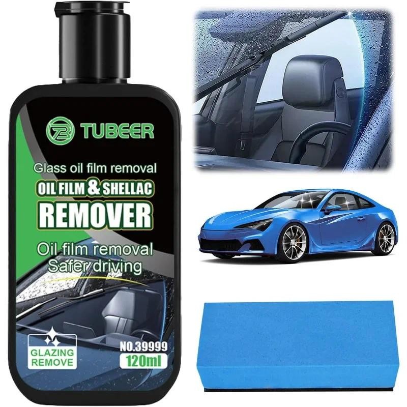 Cleaner car 120ml, car glass oil film removal, glass brush oil film automatic glass cleaning oil fil