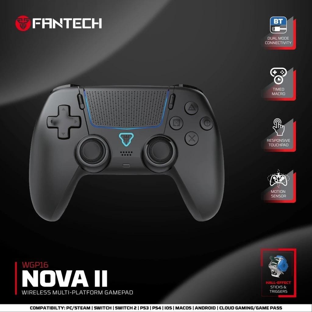 FANTECH MULTI PLATFORM WIRELESS GAMING CONTROLLER GAMEPAD NOVA II WGP16 / FANTECH GAMEPAD CHARGING D