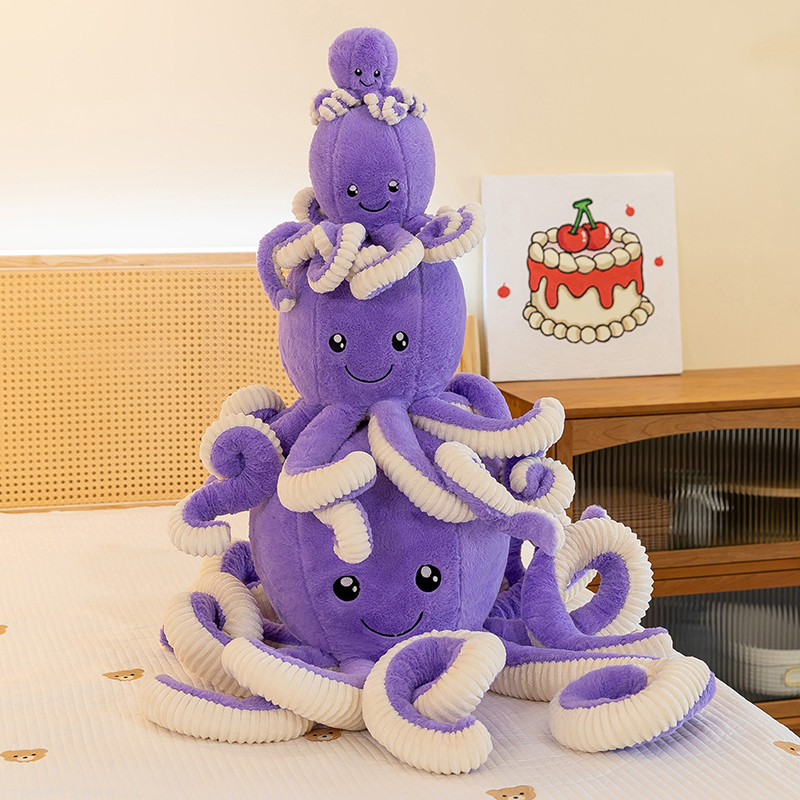 Miniso Autumn/Winter New Cute And Realistic Octopus Plush Toy Fun Octopus Toy Decoration Perfect Bir
