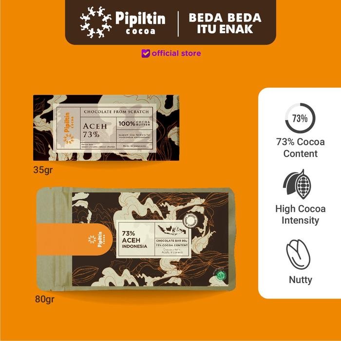 

Chocolate Bar Aceh 73% - Dark Chocolate - 80gr