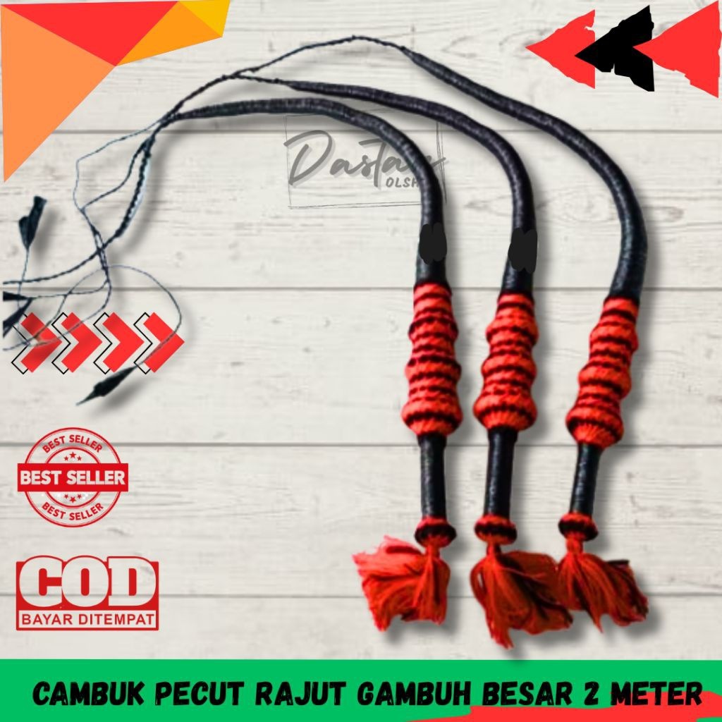 

* Cambuk pecut rajut gambuh 2 meter jaranan kuda lumping ^