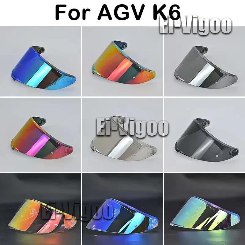 Helmet Visor for AGV Motorcycle Helmets Night Vision Visor Lens Case for AGV K6 Helmet Lens Windshie