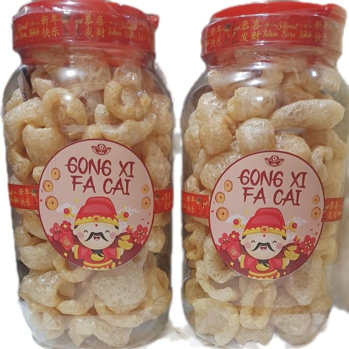 

kerupuk kulit babi kwalitas premium - 2L versi natal