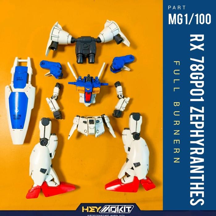 MG 1/100 GP01FB ZEPHYRANTHES FULL BURNERN BANDAI GUNDAM HEAD FACE VFIN V FIN TORSO BODY CHEST WAIST 