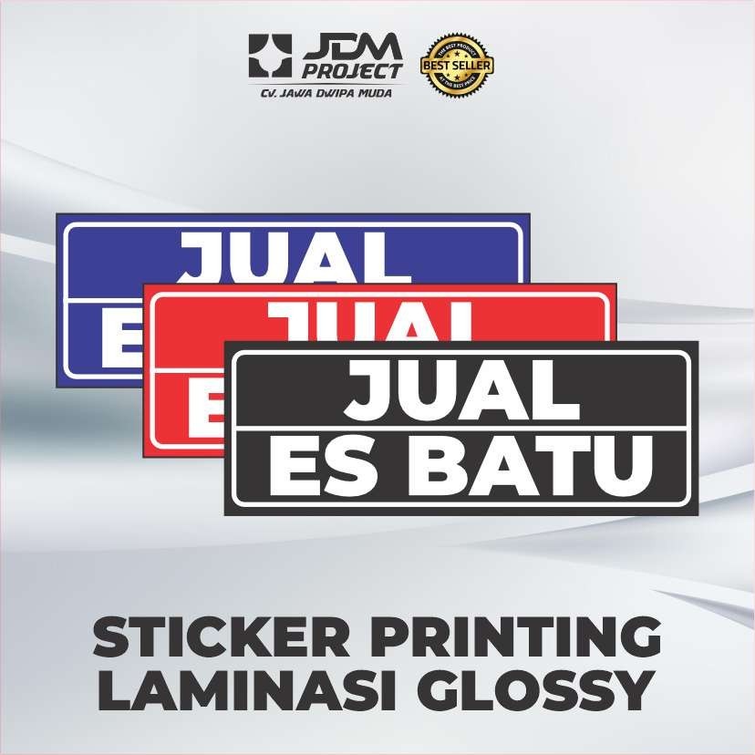 

Cetak Kilat - STIKER JUAL ES BATU + LAMINASI GLOSSY