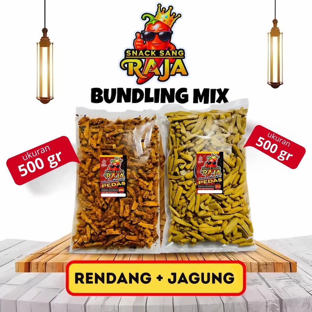 

Snack Sang RAJA - Basreng Paket Hemat Beli 1 Dapat 2 Produk Rasa Jagung Dan Rasa Lainnya