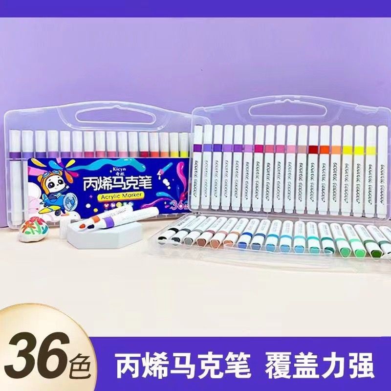 

spidol Akrilik Marker Warna Cepat Kering Tahan Air / Spidol Acrylic Painter / Menggambar Kreativitas Seni Edukasi Anak ( 1BOX 36PCS)