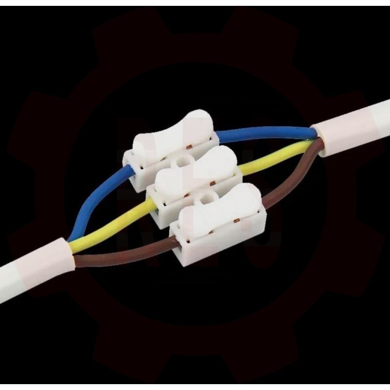 [RES] 10pcs Terminal Connector Sambungan Kabel Listrik 2 Pin 3 Pin Jepit