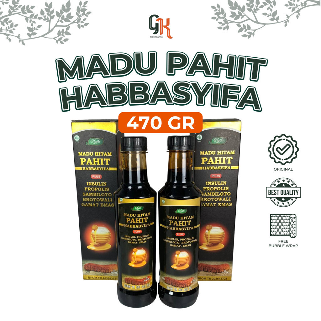 

MADU HITAM PAHIT HABBASYIFA PLUS INSULIN PROPOLIS 470gr