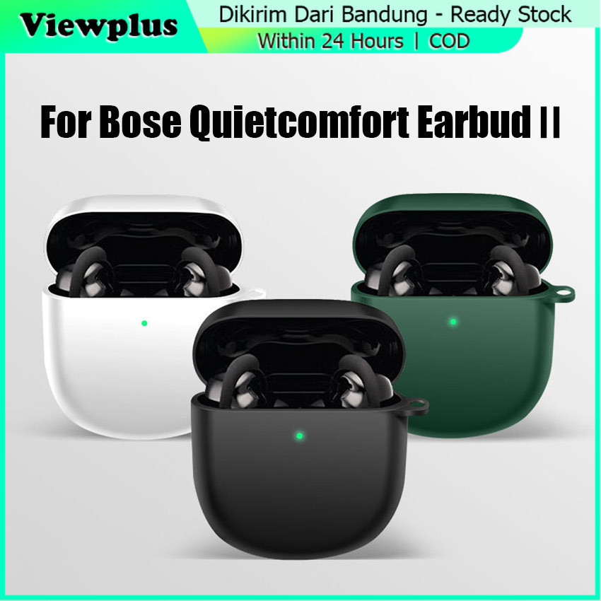 TPU Case Bose Quietcomfort Earbuds II/2 tws + Hook / Case Casing Cover Bose Silicone Bose Quietcomfo
