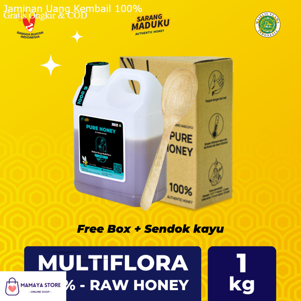 

Sarang Maduku - Madu Multiflora - Madu Asli - Madu Murni - Madu Asli 100% Tanpa Campuran - Raw Honey - Madu