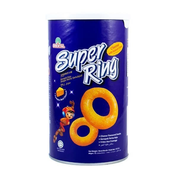 

Oriental Super Ring Cheese Flavoured Snack 80gr rasa keju